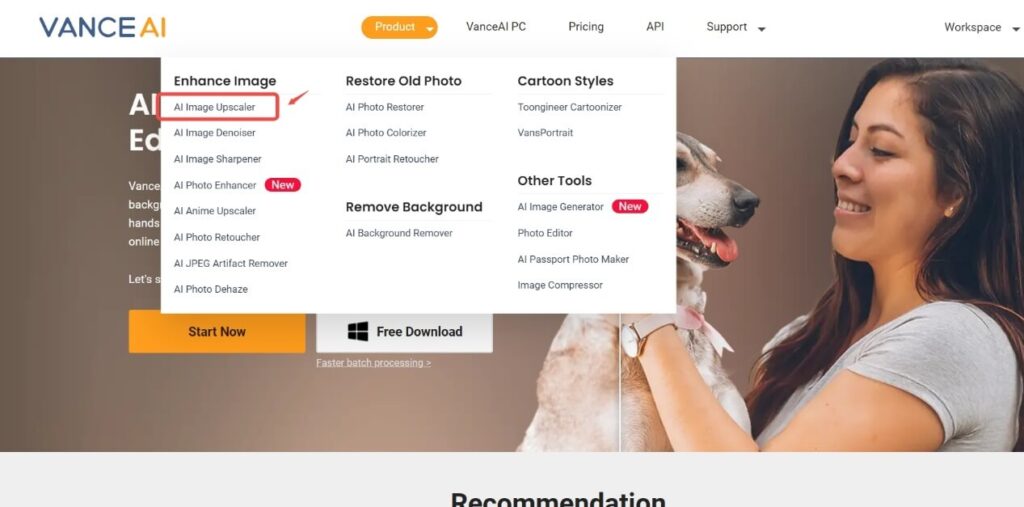 VanceAI Image Upscaler 